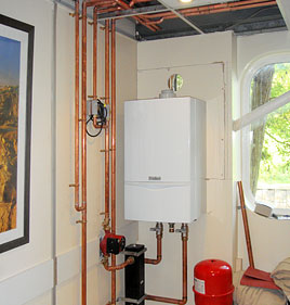 Ceiling heating system