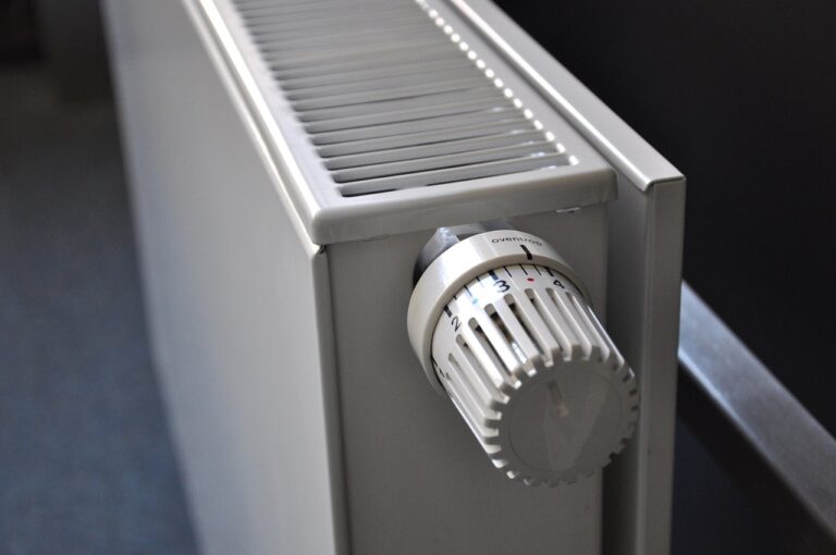 modern convector radiator with TRV